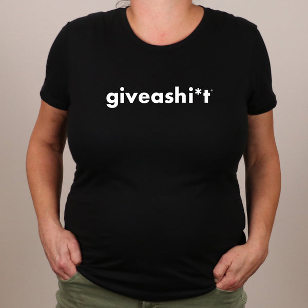 Giveashi*t logo t-shirt (women's cut)